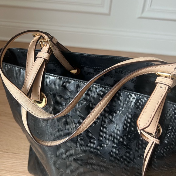 Michael Kors Black Tote with Gold Hardware - Picture 2 of 7